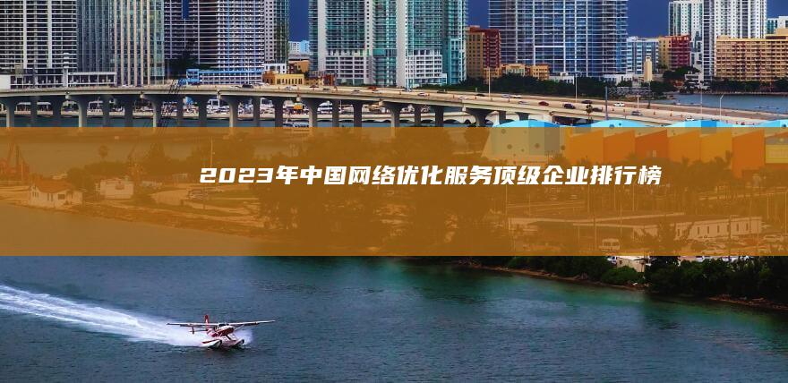 2023年中国网络优化服务顶级企业排行榜